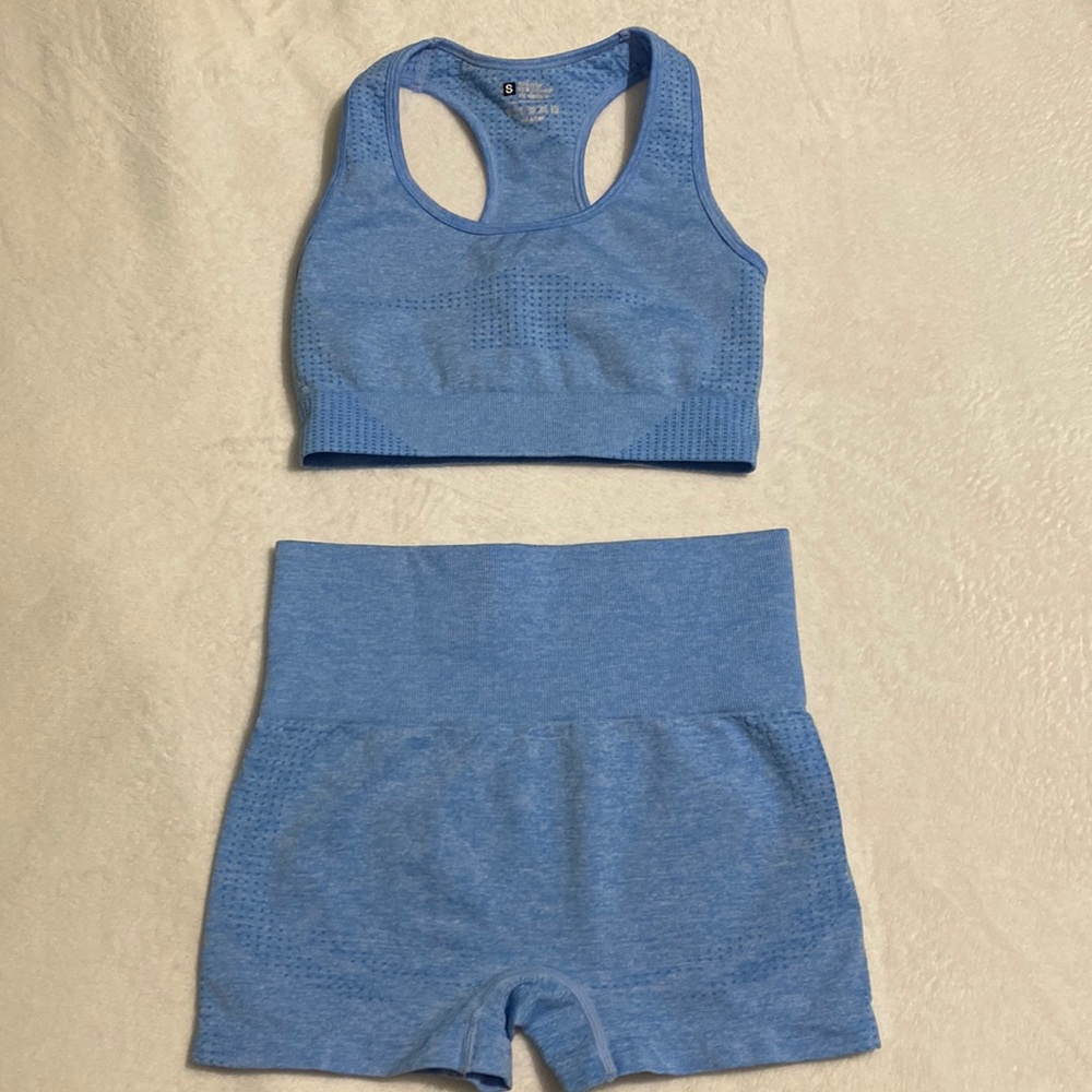 size s blue athletic set